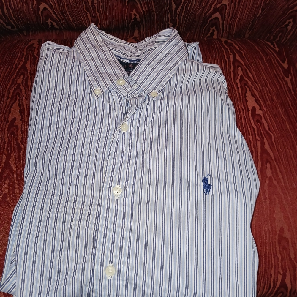 MEN'S SHIRTS Polo by Ralph Lauren Jos A. Banks Land's End Men's Lot Of 5